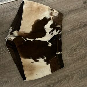 Nasty Gal Cowhide Shorts